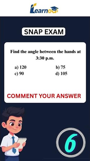 SNAP CLOCK Question 🔥 | Can You Solve in 10 Sec? #snap #shortsfeed #resoning #cmat2026 #clock