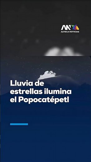 Captan estrellas fugaces sobre el Popocatépetl en una escena nocturna única y espectacular