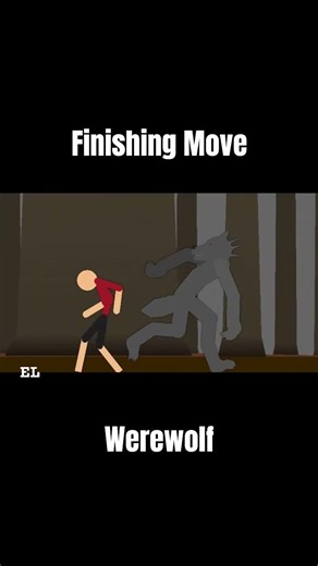 Werewolf Finishing Move #shorts #animation #sticknodes