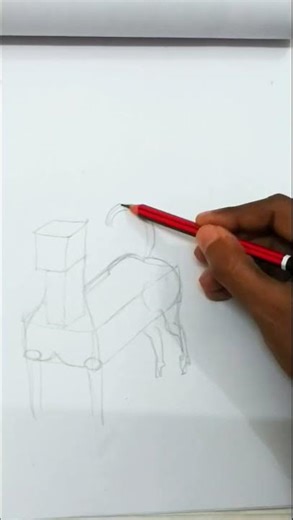 How to draw a dog with easy method | Sketching tutorial. #art #sketch
