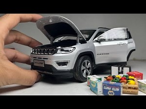 Most Realistic Jeep Compass 1/18 Scale Diecast Car Unboxing