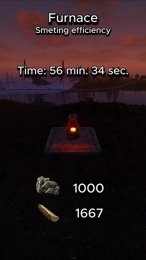 Smelting efficiency for rust furnaces. All kind of furnaces compared to each other. Time management for furnaces in rust. #rust #rustgame #fyp #rustharbor