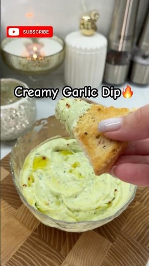 Creamy Garlic Avocado Dip | 5-Minute Toast Spread #snacks #appetizer #asmr #dip #foodshorts
