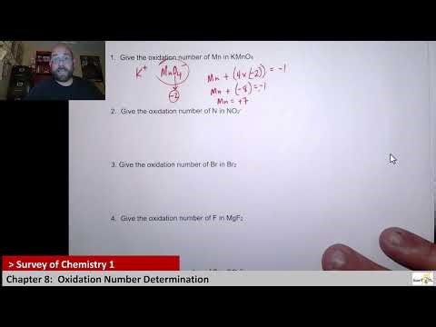 Ch 8 Oxidation Number Practice