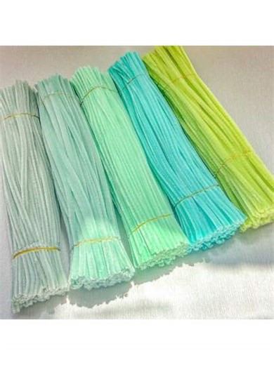 51 piezas Paquete de valor Limpiapipas DIY Set a granel con video tutorial paso a paso para flores - 60 colores vibrantes Tallos de chenilla encriptados, Varillas de fieltro retorcido con alambre de 30 cm de largo para manualidades del Día de San Patricio, ramos del Día de la Madre, regalos del Día de San Valentín | SHEIN