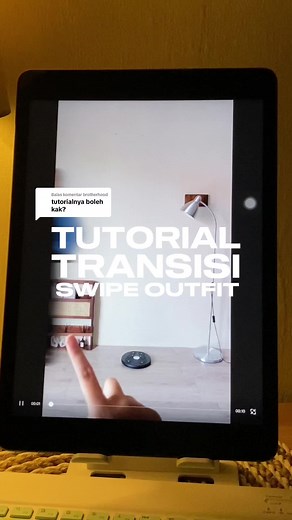 Tutorial Transisi Swipe Outfit Menggunakan CapCut