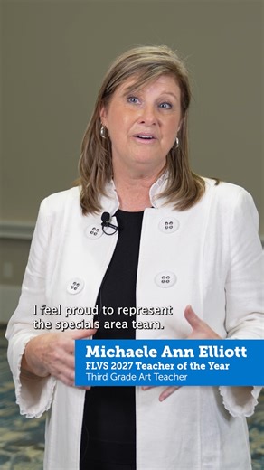 🎨✨ We’re still celebrating Michaele Ann Elliott, our 2027 FLVS Teacher of the Year! As a passionate third grade art teacher for FLVS Flex, Michaele brings creativity, heart, and inspiration to her students every day. In this video, she reflects on what it means to receive this incredible honor and shares the emotions she felt when she first found out. Her dedication to student success and love for teaching truly shine through! 💙 Read more: https://bit.ly/48jI51b #FLVS #TeacherOfTheYear #ThankA