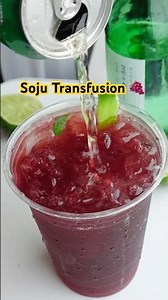 soju grape transfusion 🍇⤵️#soju #sojucocktail