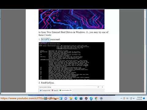Sync Two External Hard Drives in Windows 11/10