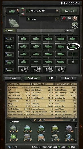 The Meta Tank Division Design Currently In #hoi4 #tankdesign