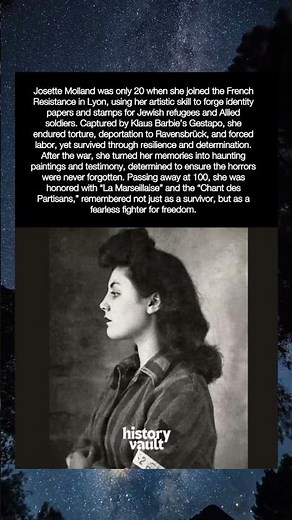 Josette Molland: The Artist Who Defied the Nazis #shorts