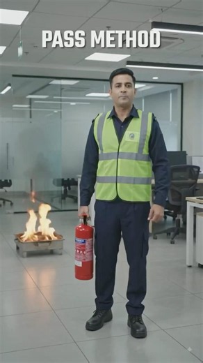 🚒 How to Use a Fire Extinguisher Correctly | PASS Method Explained in 60 Seconds #emergency