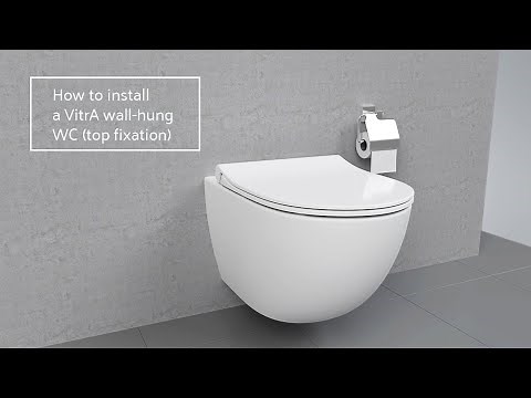 How to install a VitrA Wall-Hung WC Pan (top fixation)