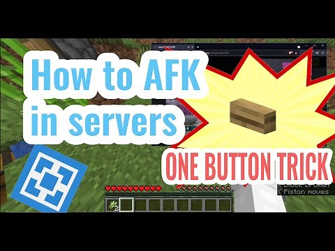 How to AFK in Minecraft servers! (No mods needed)