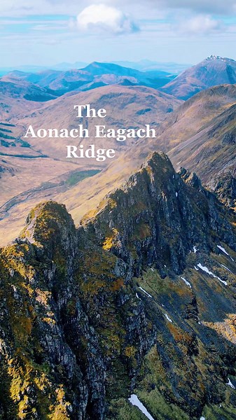 Exploring the Aonach Eagach Ridge in Scotland