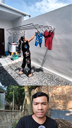 Wall Mounted Foldable Clothes Drying Rack