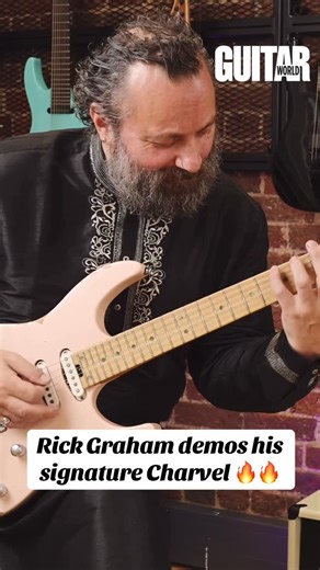 Guitar World on Instagram: "A true virtuoso’s virtuoso, @rickgraham has won the admiration of countless boundary-pushing players, and his signature @charvelusa model (the Pro-Mod DK24 2PT CM MPL, to be exact) is a thing of beauty. Watch him put it through its paces #guitar #charvel #charvelguitars #demo #guitardemo"