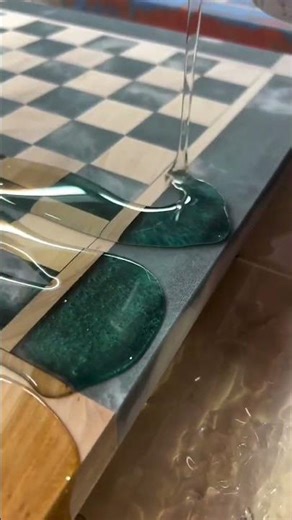 Creating a Holiday Chess Board With Epoxy Resin