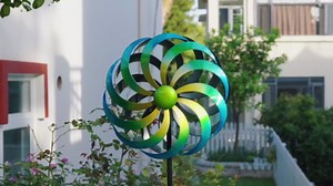 Wind Spinners Outdoor Yard Decorations, 16 Inches Wind Sculpture Metal Garden Art, Windmills for Yard Gardening Gifts for Women Mom Backyard, Patio, Garden Decor