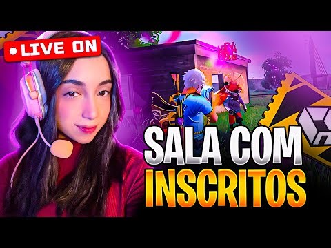 💜REVELANDO JOGADORES 💜FREE FIRE AO VIVO💜4V4 E 6V6 💜JOGANDO COM INSCRITOS💜 AMORA_LINS ON💜#50k