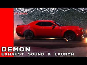 Dodge Challenger SRT Demon Exhaust Sound & Launch From Stand Still