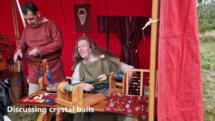 Living history group Weorod brings the Anglo-Saxon period back to life at Highdown Big Dig open day