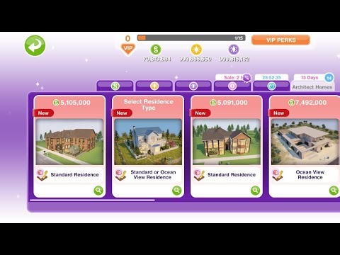 The Sims Freeplay:New Architect Home /Build A Loft House And More #simsfreeplay