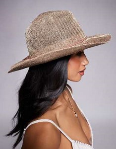South Beach cowboy hat in metallic gold | ASOS