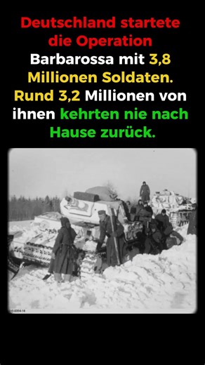 Operation Barbarossa: Millionen, die nie zurückkehrten #Deutschland, #HistorischeFakten, #Militärge