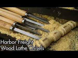 Learning Woodworking 03: 20$ Harbor Freight "Windsor Design" Cheap Lathe Chisels / Gouges