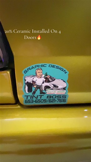 20% Ceramic Film Installed on 4 Car Doors