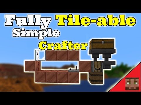 Fully tile-able Crafter! Single or dual stage crafting! [ Java + Bedrock ]