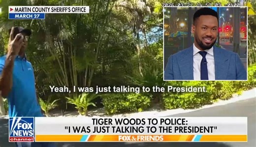 Fox’s Lawrence Jones Chides Tiger Woods for Calling Trump Before DUI Arrest: ‘He Can’t Drag the President Into This’