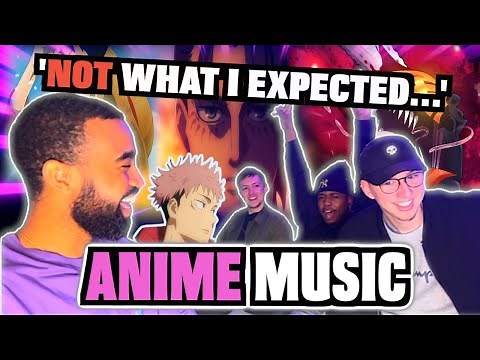Non- Anime Fans react to ANIME OPENINGS and ENDINGS for the FIRST TIME