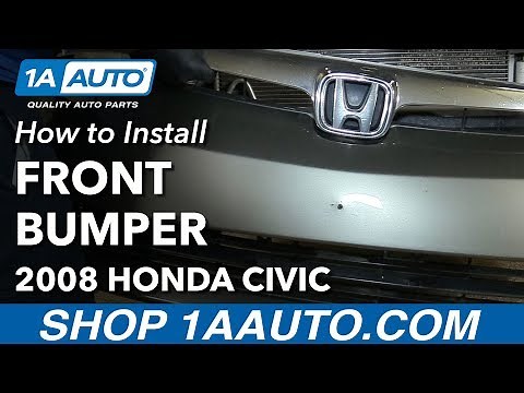 How to Replace Front Bumper 05-11 Honda Civic