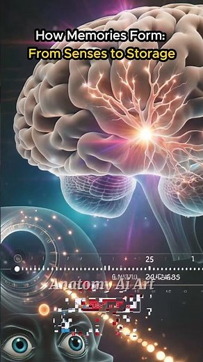 How Memories Form: From Senses to Storage #MemoryFormation #neuroscience #Hippocampus #BrainFunction