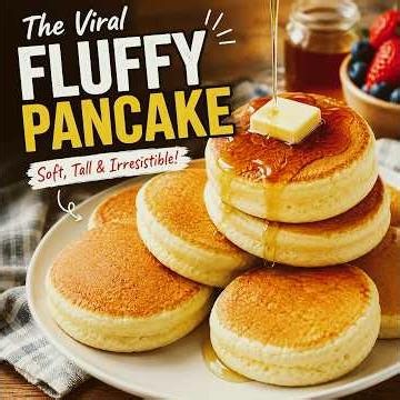 Japanese-Style Fluffy Pancakes | Soft, Tall & Delicious #pancake #recipe
