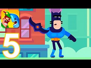 Ultimate Bowmasters - Gameplay Walkthrough Part 5 - 5 Characters (iOS, Android)