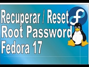 Recuperar password de root en fedora 17 - Reset root password fedora 17 / 16