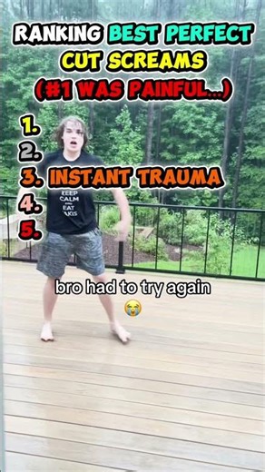 Number one looked so painful 😭#perfectlycut #scream #viral #shorts