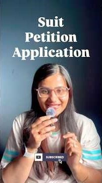 Suit vs Petition vs Application explained | Know when to file what in court #law #lawstudentsindia