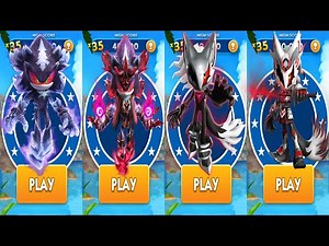 Sonic dash - Team Mephiles vs Team Infinite (Mephiles the Dark, Oni, Infinite, Curesd Samurai)