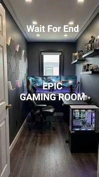 I Turned This Ordinary Space Into a Dream Gaming Room 🔥 #gamingroom #beforeafter #setup