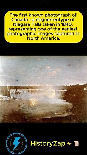 The First Photo of Canada: Niagara Falls, 1840 📸