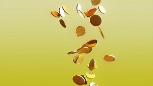 Download Falling Coins Background for free