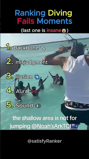 Ranking the Diving Fails Moments 🤿