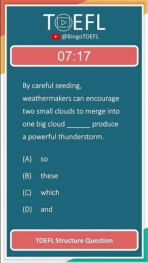 TOEFL Grammar Practice #549 | Structure Questions (Coordinate Conjunction / Parallel Structure)