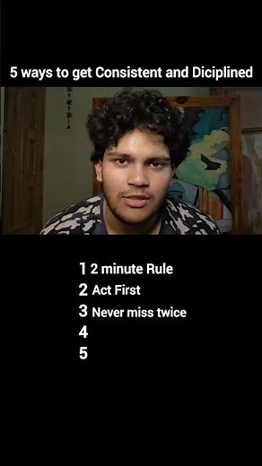 5 ways to get Consistent and Diciplined 🔥