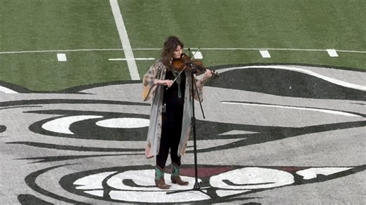 42K views · 575 reactions | Big Shout Out to Springdale High School graduate AND the first woman to be nominated and to win the Country Music Association's Musician of the Year which she has now won 5 times, Jenee Fleenor for playing the National Anthem for our Bulldog family! #onceabulldogalwaysabulldog | Springdale High School | Facebook