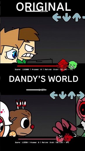 FNF ZANTA: DANDY'S WORLD vs ORIGINAL